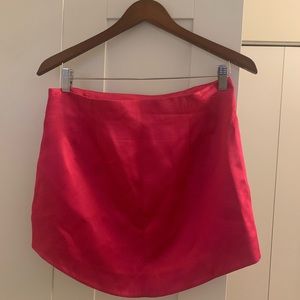 Zara Pink Silk Effect Skirt